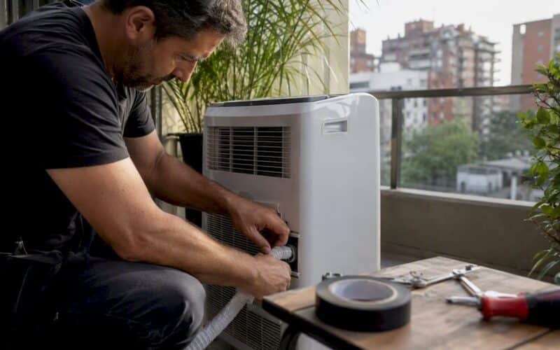 Colocación de aire acondicionado tipo split en casa