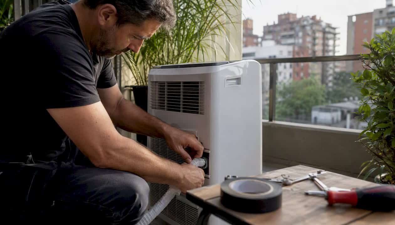 Colocación de aire acondicionado tipo split en casa