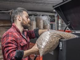 Calefacción de pellets para radiadores