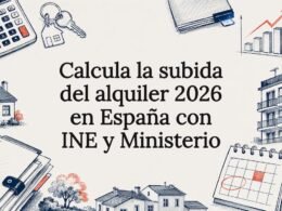 Tarjeta ilustrada sobre el alquiler 2026