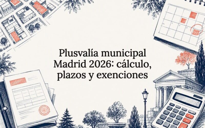 Ilustración sobre el impuesto de plusvalía municipal en Madrid