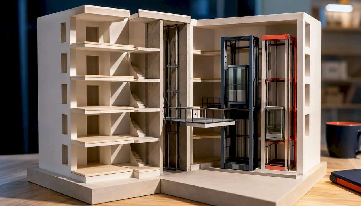 Instalación de ascensor en la comunidad: guía legal y de costes Portal inmobiliario de noticias profesionales Esquema de viabilidad técnica para el ascensor
