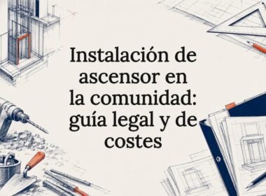 Tarjeta ilustrada para la instalación de un ascensor
