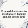 Tarjeta informativa sobre costos del aislamiento insuflado