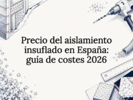 Tarjeta informativa sobre costos del aislamiento insuflado