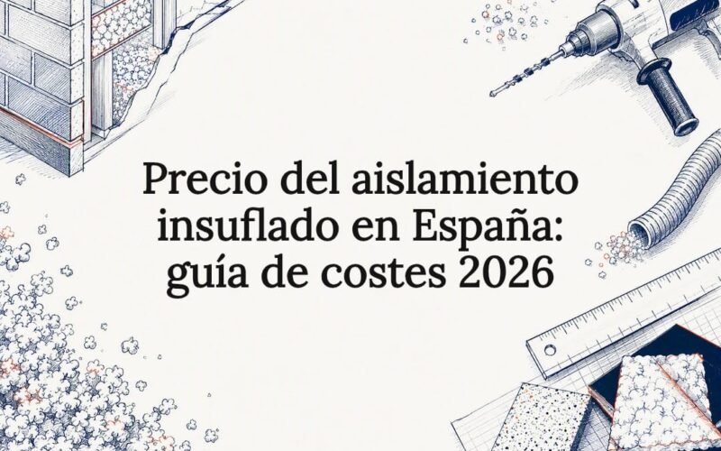 Tarjeta informativa sobre costos del aislamiento insuflado