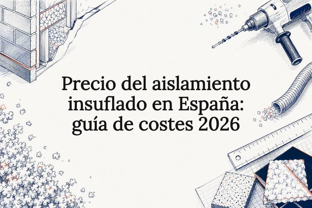 Tarjeta informativa sobre costos del aislamiento insuflado