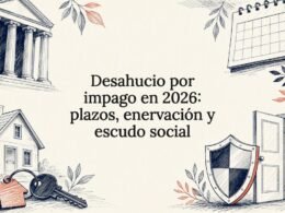 Tarjeta informativa sobre desahucio por falta de pago