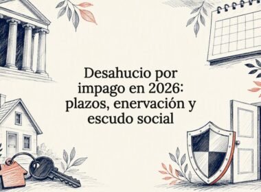 Tarjeta informativa sobre desahucio por falta de pago
