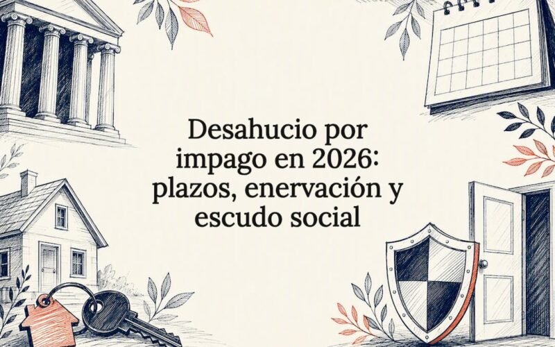 Tarjeta informativa sobre desahucio por falta de pago