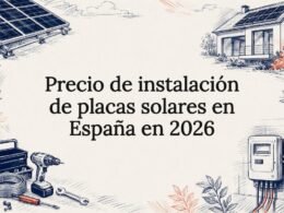 Tarjeta ilustrativa sobre instalación solar