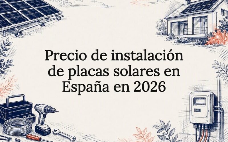 Tarjeta ilustrativa sobre instalación solar