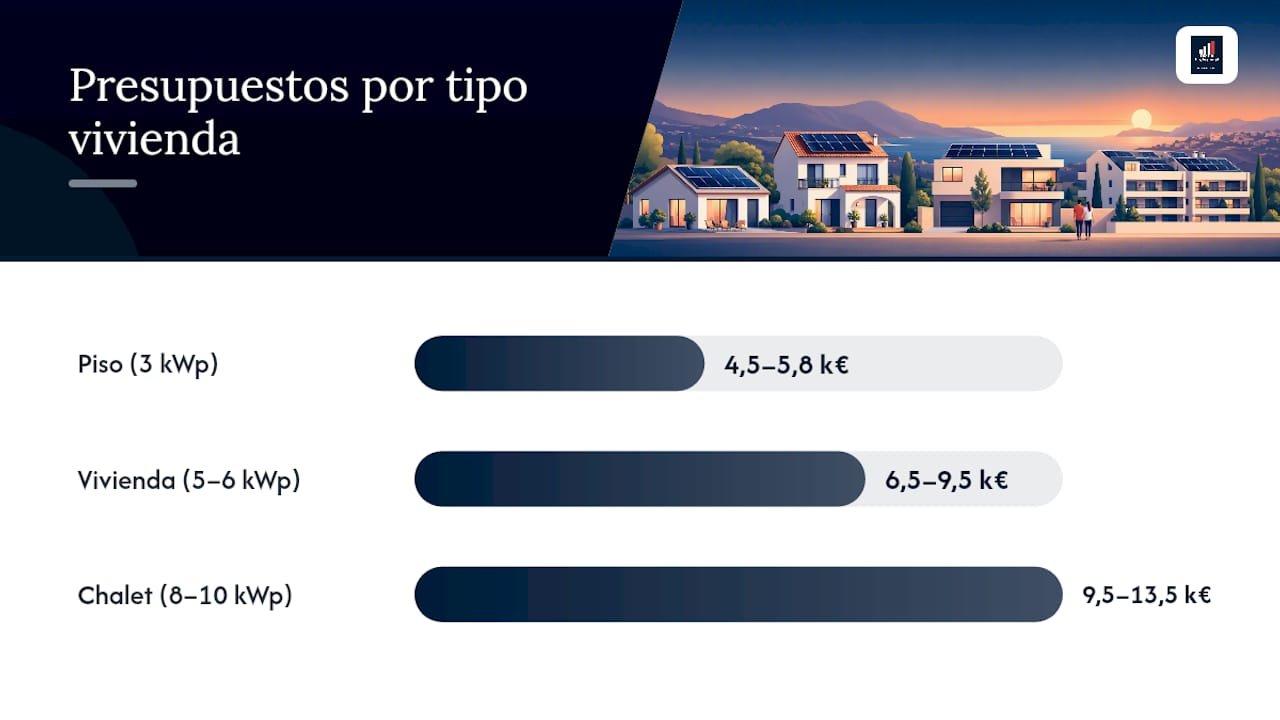 Precio de instalación de placas solares en España en 2026 Portal inmobiliario de noticias profesionales Comparativa de presupuestos solares para viviendas