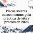 Tarjeta ilustrada sobre energía solar para autoconsumo
