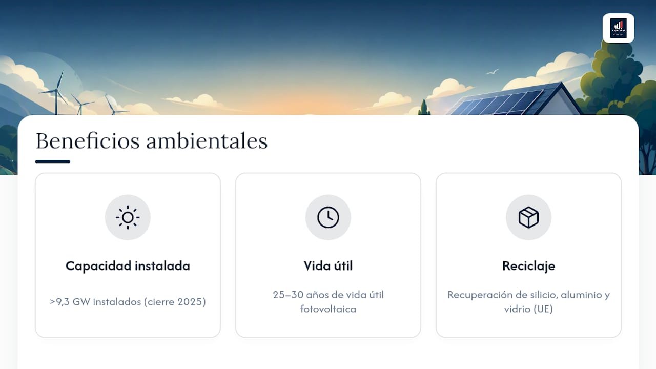 Datos ambientales del autoconsumo solar