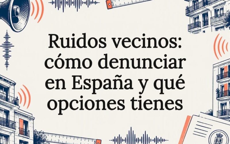 Ruidos vecinos: cómo documentar y denunciar molestias