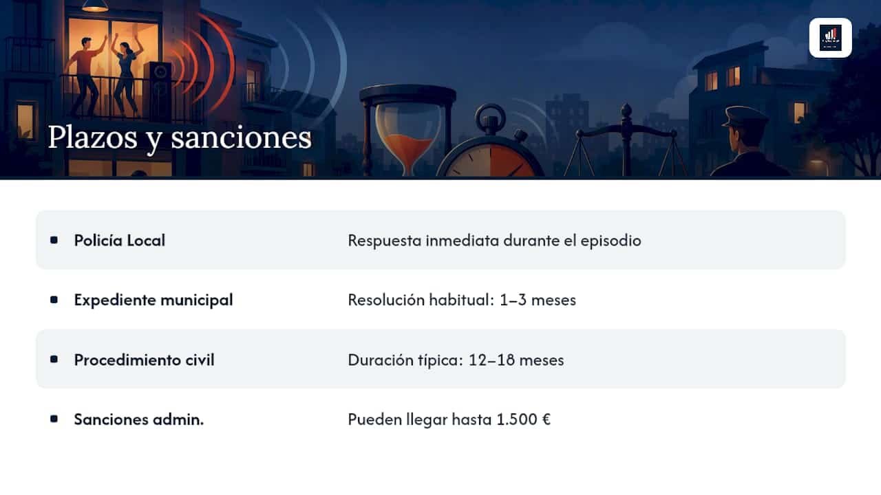 Ruidos vecinos: cómo denunciar y qué opciones tienes Portal inmobiliario de noticias profesionales Plazos y sanciones en denuncias por ruido