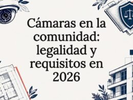 Tarjeta ilustrativa sobre cámaras y aspectos legales
