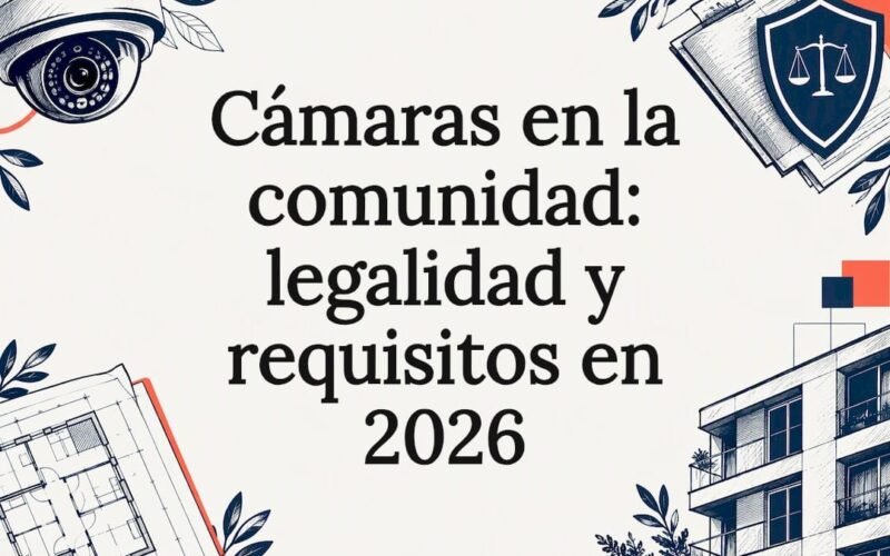 Tarjeta ilustrativa sobre cámaras y aspectos legales
