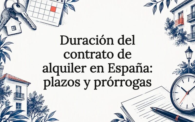 Tarjeta ilustrada sobre contrato de arrendamiento