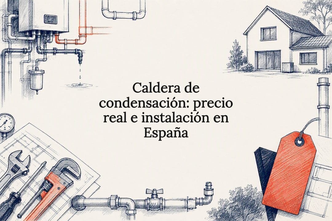 Tarjeta ilustrativa sobre calderas e instalación