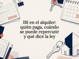 Tarjeta informativa acerca del IBI y el alquiler
