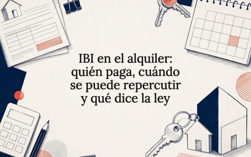 Tarjeta informativa acerca del IBI y el alquiler