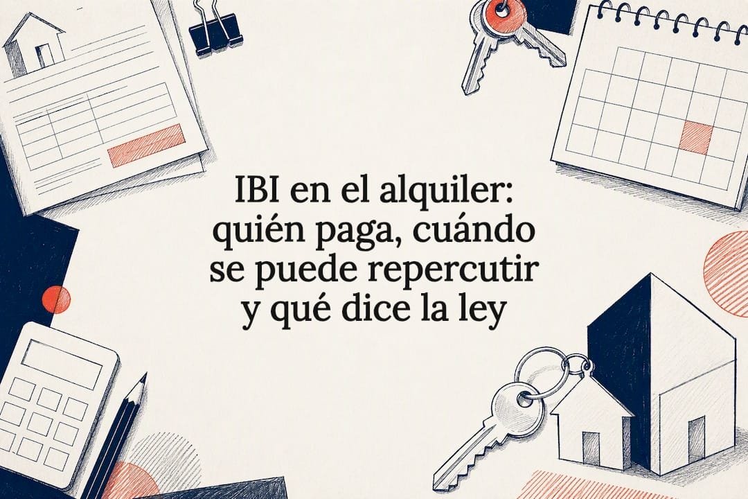 Tarjeta informativa acerca del IBI y el alquiler
