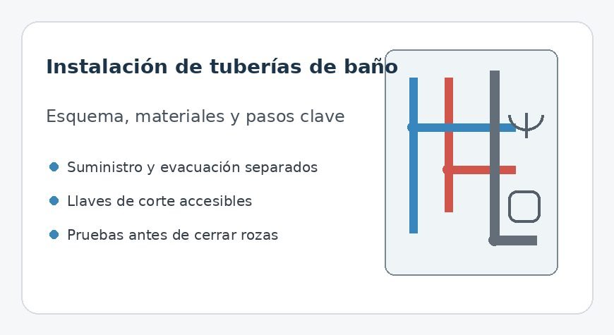 Instalación de tuberías de baño: suministro, desagüe y esquema