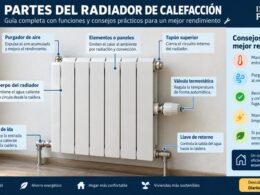 Partes del radiador de calefacción