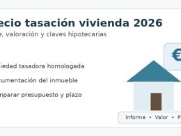 Precio de tasación de vivienda en 2026: coste, valoración y claves