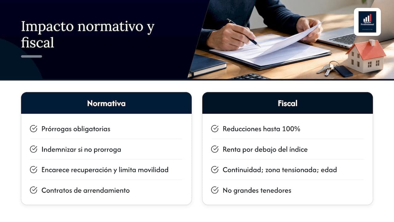 Impacto de la normativa y medidas fiscales recientes para arrendadores — overview diagram