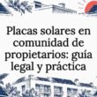 Tarjeta ilustrativa sobre paneles solares comunitarios