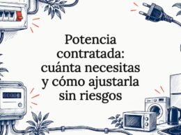 Tarjeta ilustrativa sobre la potencia eléctrica contratada