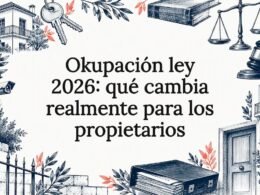 Tarjeta ilustrativa sobre la ocupación ilegal y los propietarios