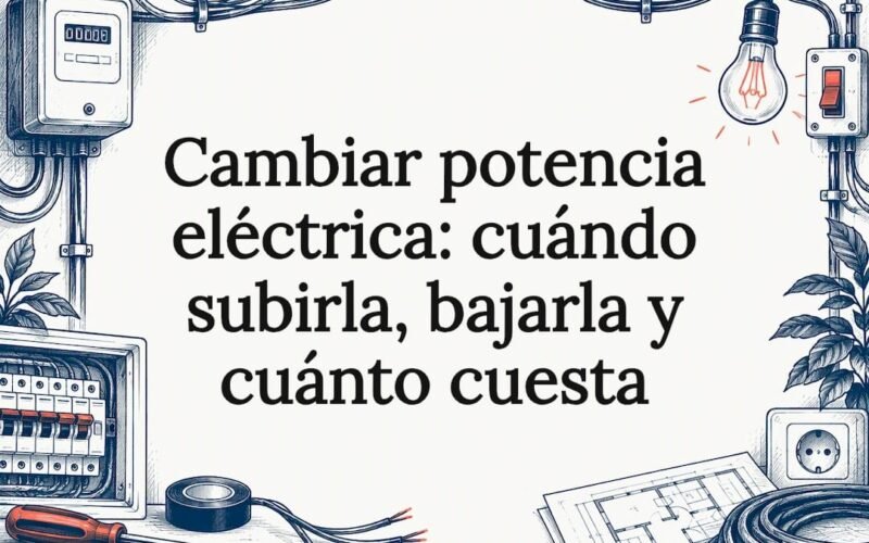 Ilustración editorial sobre variación de potencia