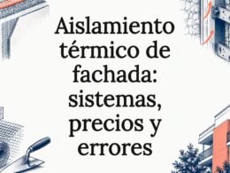 Esquemas de capas de aislamiento en fachadas