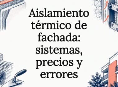 Esquemas de capas de aislamiento en fachadas