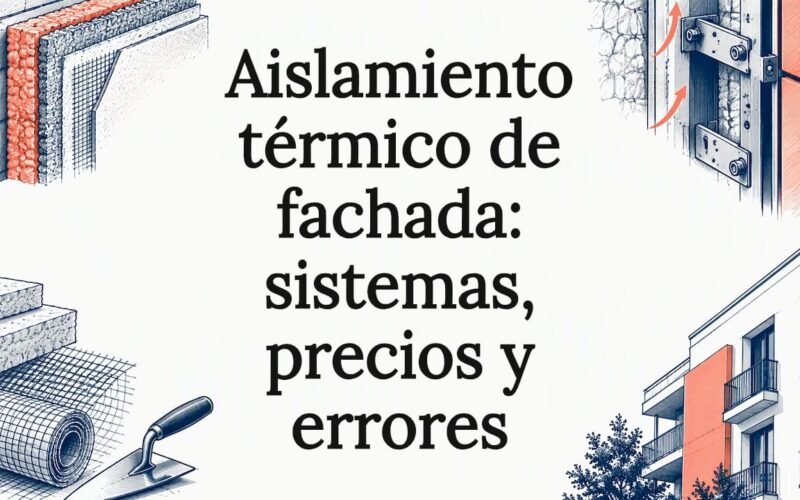 Esquemas de capas de aislamiento en fachadas