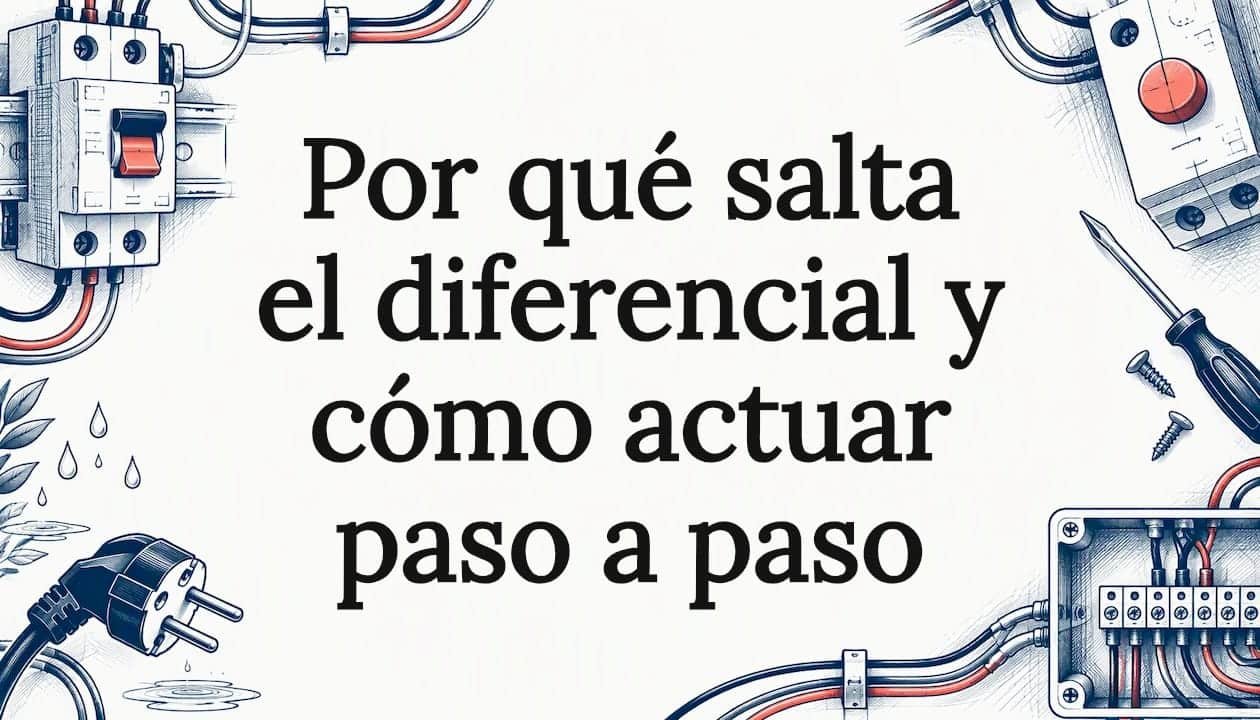Ilustración para artículo sobre un diferencial eléctrico
