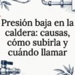 Portada ilustrada sobre baja presión en calderas