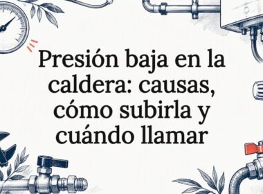 Portada ilustrada sobre baja presión en calderas