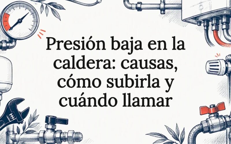 Portada ilustrada sobre baja presión en calderas