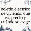 Tarjeta ilustrativa sobre el boletín eléctrico