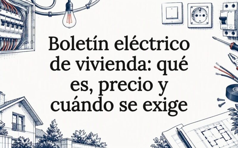 Tarjeta ilustrativa sobre el boletín eléctrico
