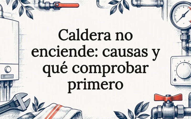 Tarjeta informativa sobre calderas que no funcionan