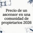 Ilustración editorial sobre el costo de los ascensores