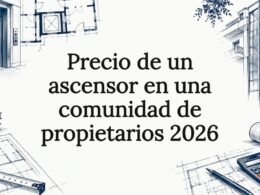 Ilustración editorial sobre el costo de los ascensores