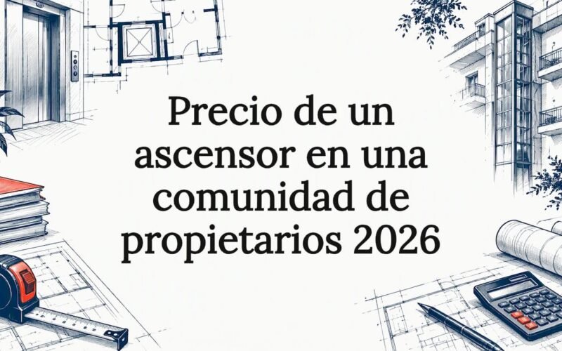 Ilustración editorial sobre el costo de los ascensores