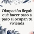 Portada ilustrada sobre la ocupación ilegal de viviendas